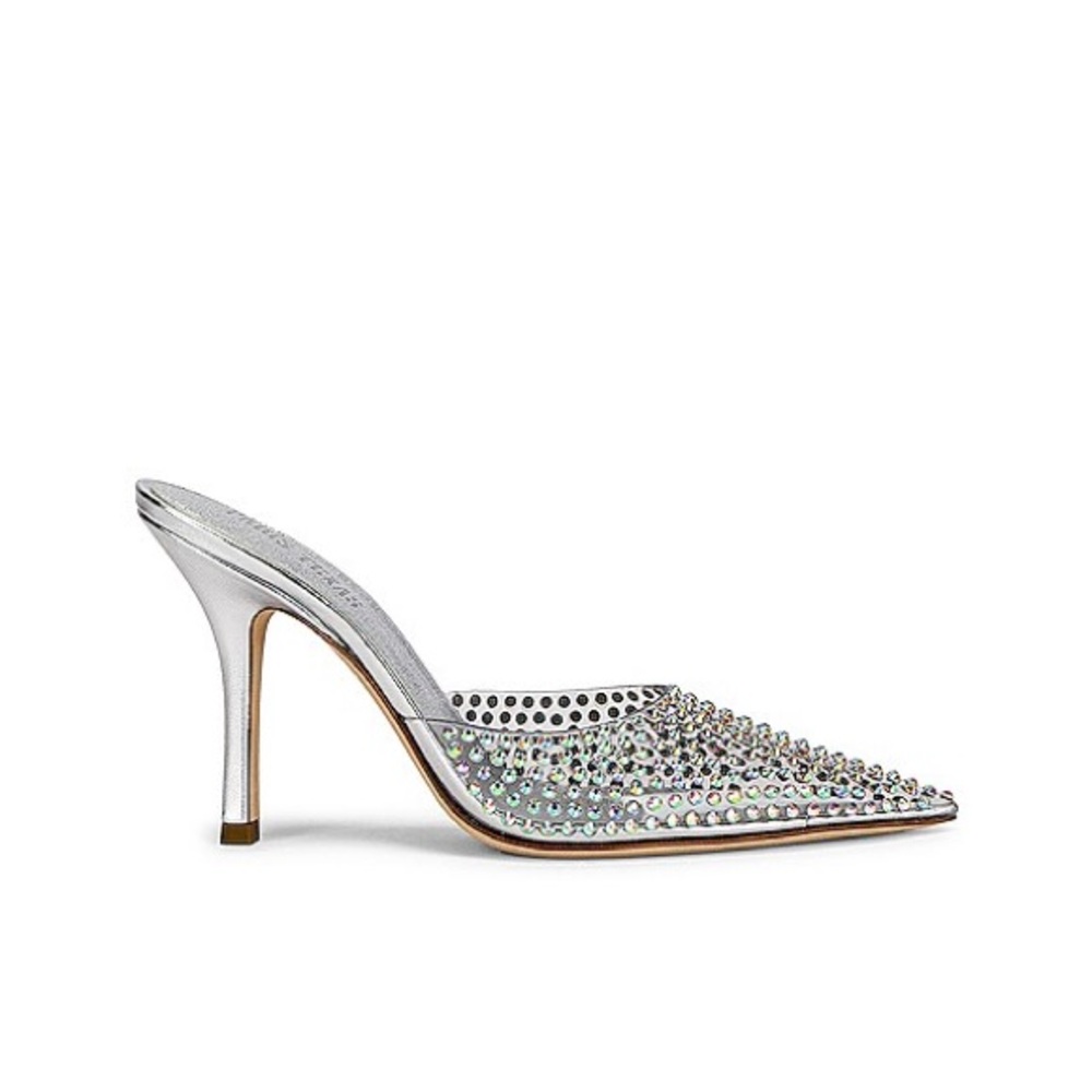 PARIS TEXAS HOLLYWOOD 95 iridescent kitten heels point toe 37